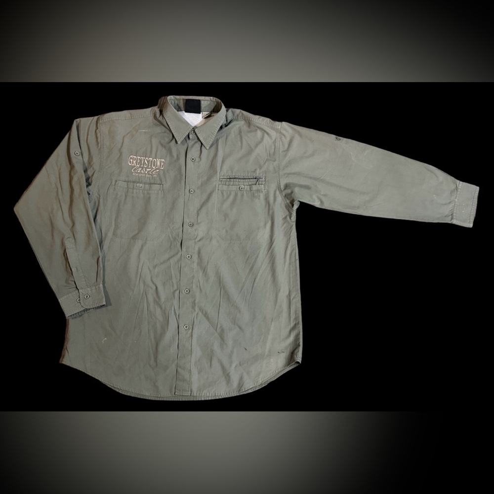 GREYSTONE CASTLE STURGEON BAY VINTAGE 90s DESTINATION LONG SLEEVE MENS XL